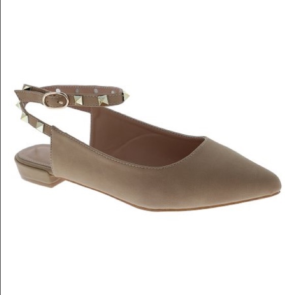 $15 🔺Valentino Vibes tie up ankle studded flats - Picture 3 of 8